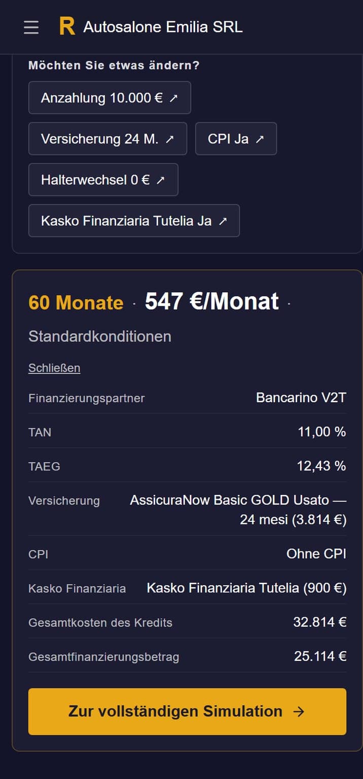 Die richtige Kombination