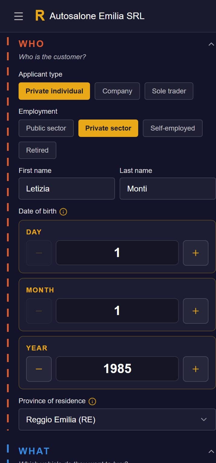 Who the customer is