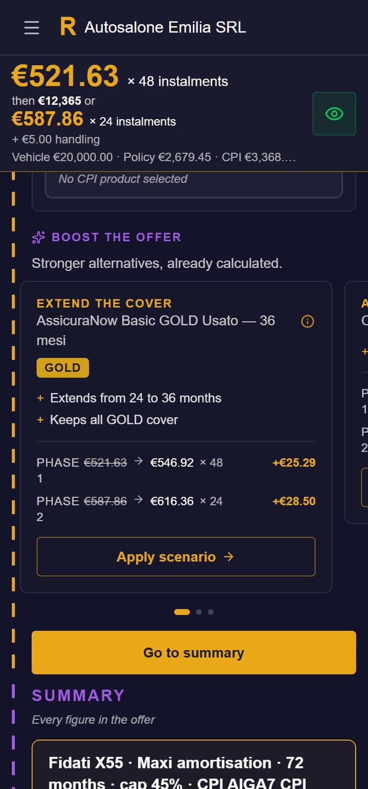 Smart upsell