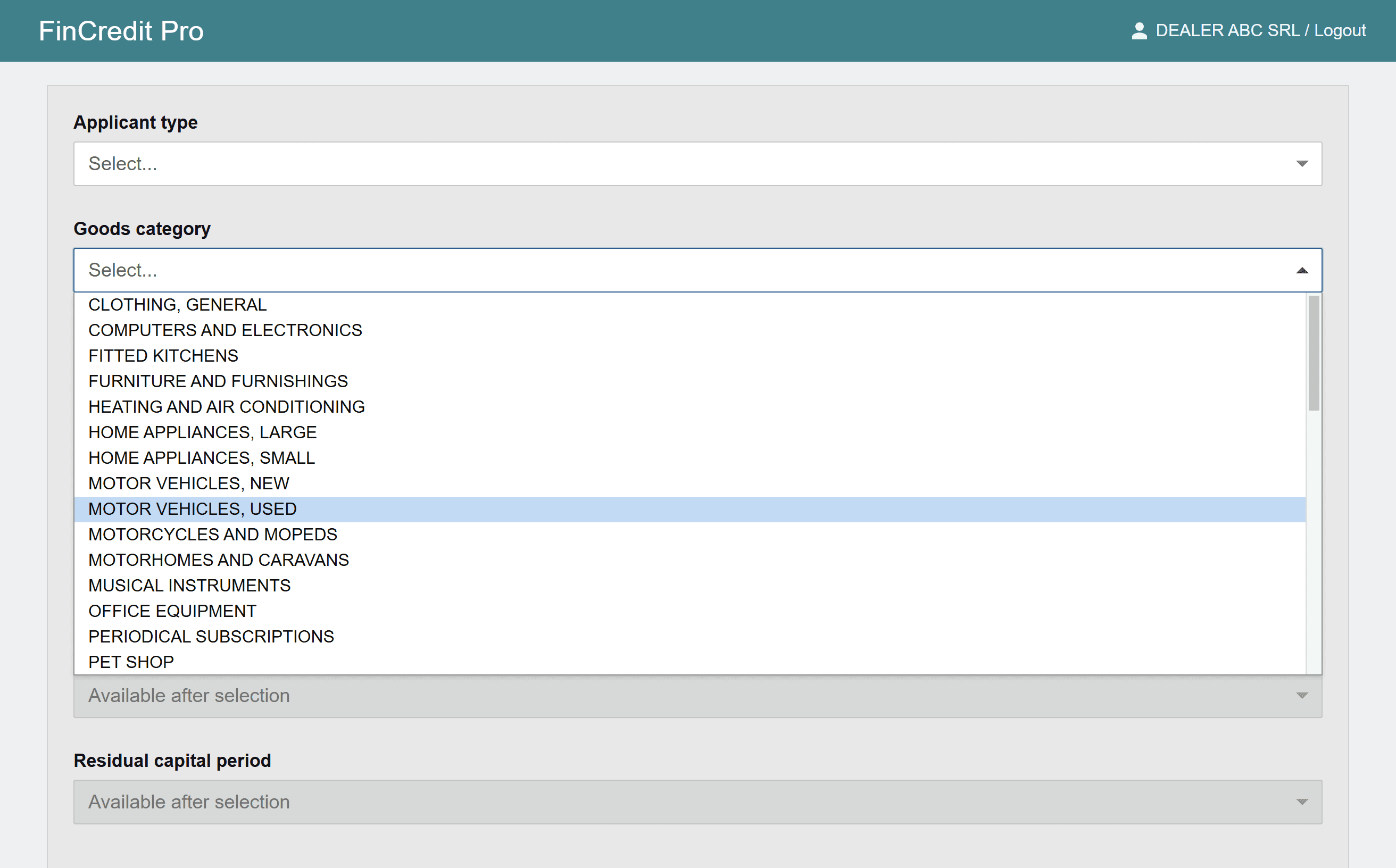 LENDER PORTAL — TODAY — Today, choosing car finance means scrolling through this.
